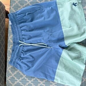 Caribbean Joe Two-Tone Blue & Mint bathing suit